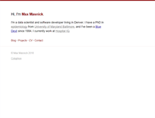 Tablet Screenshot of maxmasnick.com